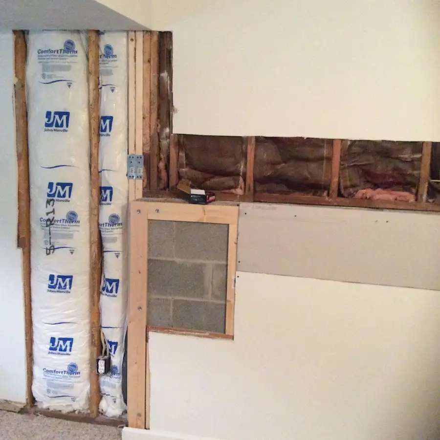 Wall insulation replacement during Odor Removal & Deodorization in Rancho Murieta